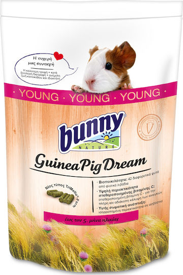 Bunny Nature Hrană pentru Tânăr Porc indian cu Nuci Guinea Pig Dream Young 1.5kg