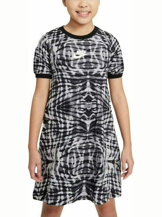 Nike Παιδικό Φόρεμα Κοντομάνικο Μαύρο