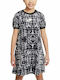 Sportswear Children's Dress Short Sleeve Knitted Black
