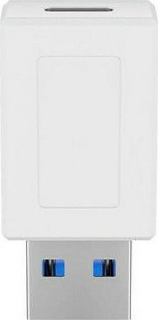 Goobay Convertor USB-A masculin în USB-C feminin Alb 1buc 55225