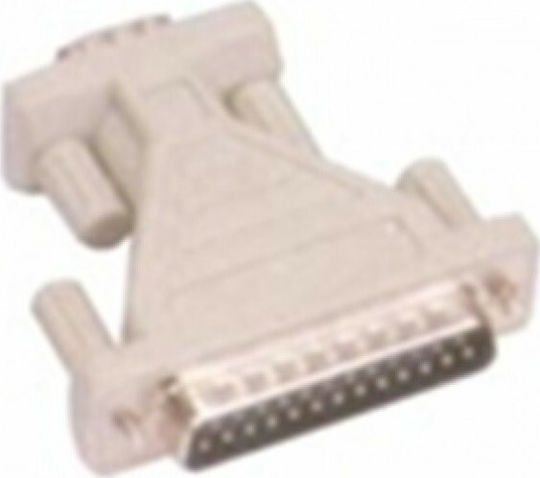 Tele Μετατροπέας DIN male σε DIN male Λευκό 1τμχ AA-024