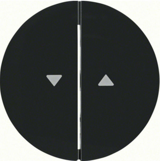 Hager R.1/R.3 Shutter Switch Front Roller Button in Black Color 16252045