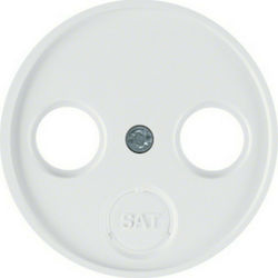 Hager R.1/R.3 TV-Antenna Socket Front TV+FM+SAT...