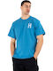 HUF Essentials Classic Herren T-Shirt Kurzarm Blau