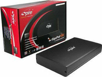 Spire GigaPod VIII Case for Hard Drive 3.5" SATA III with Connection USB 2.0