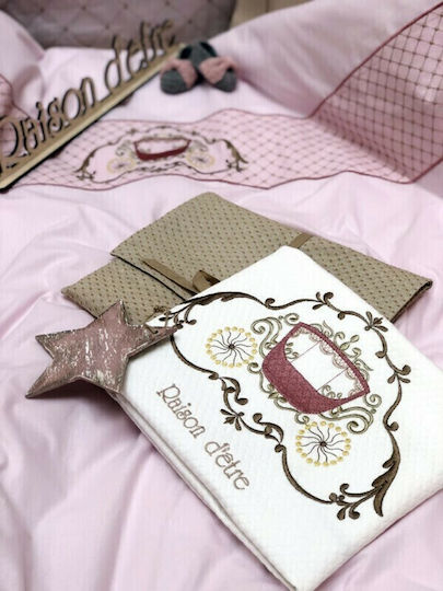 Raison D' Etre Blanket Nursery Swaddling Blankets Magical Coach Waffle White 80x90cm