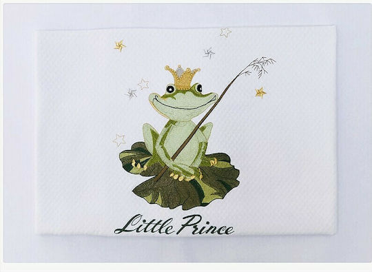 Raison D' Etre Blanket Cot Prince Charming Waffle White 120x160cm