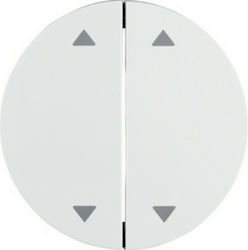 Hager R.1/R.3 Shutter Switch Front Double Butto...