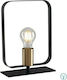 Fan Europe Smith-L1 Table Decorative Lamp with Socket for Bulb E27 Black I-SMITH-L1