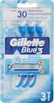 Gillette Blue3 Cool Ξυραφάκια μιας Χρήσης με 3 Λεπίδες και Λιπαντική Ταινία 3τμχ