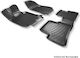 Rizline Set of Front and Rear Mats Tray Type 4pcs from Rubber for Opel Vectra Black