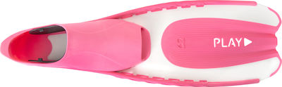 Salvas Play Kids Swimming / Snorkelling Fins Medium Pink/ White Λευκό/Ροζ