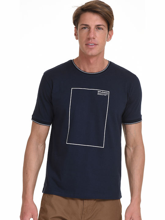 Splendid Herren T-Shirt Kurzarm Marineblau