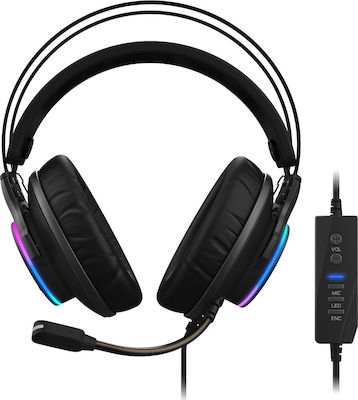 Gigabyte Aorus H1 Over Ear Gaming Headset με σύνδεση USB