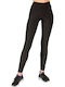 GSA 17-27089 Women's Cropped Running Legging Shiny & High Waisted Black