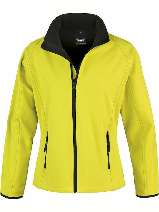 Result Core Women's Long Sleeve Promotional Cardigan Yellow