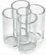 Plastic Pencil Holder Round 0867 in Transparent Color 1pcs