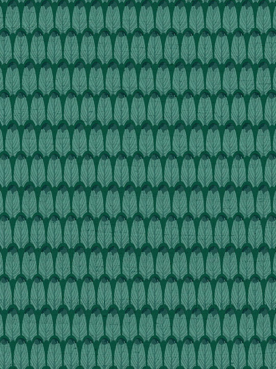 Wallpaper Vinyl Green L1005xW53cm Washable