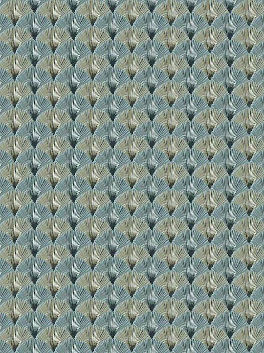 Wallpaper Vinyl Blue L1005xW53cm Washable