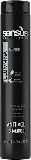 Sensus Illumyna Taurine Anti Age Shampoos Reconstruction/Nourishment for All Hair Types 250ml