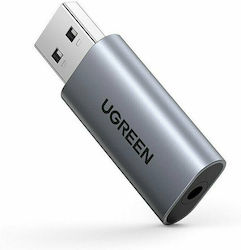 Ugreen CM383 External USB Sound Card Gray