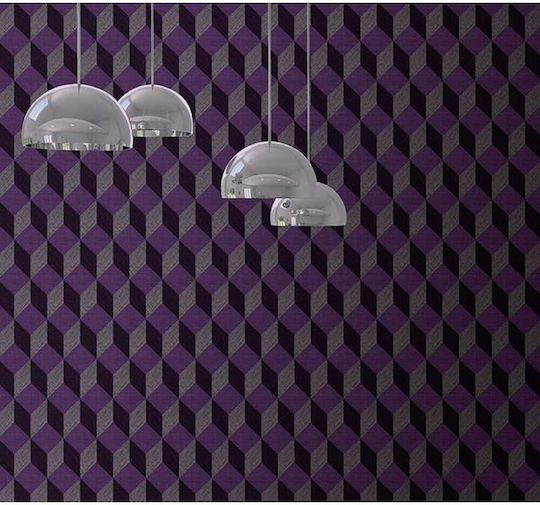 Wall Wallpaper Fabric Purple 1005x53cm