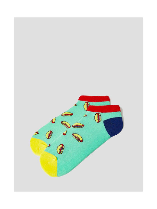 Jack & Jones Foody Men's Socks with Design Aquamarine