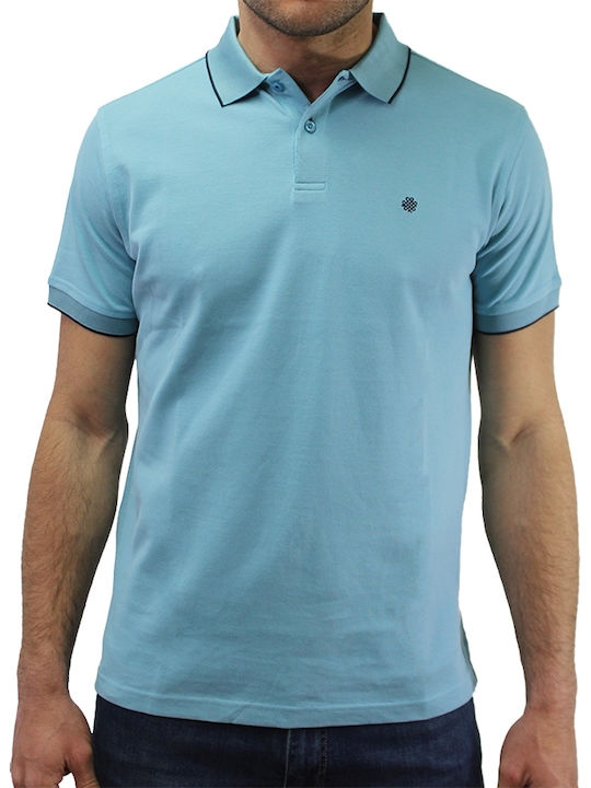 Dors Polo Short Sleeve Blouse Light Blue