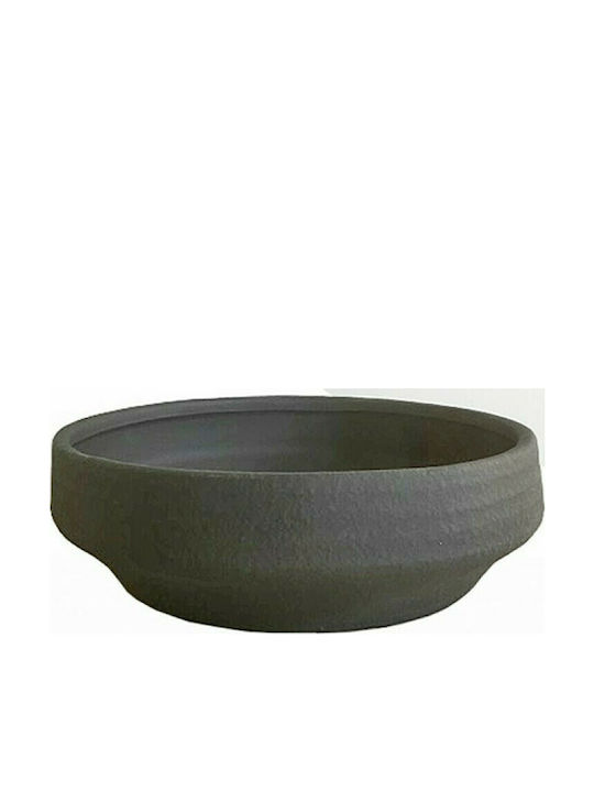 Zaros Zaros Dekorative Schale Keramik Schwarz 34,5x34,5x10,5cm