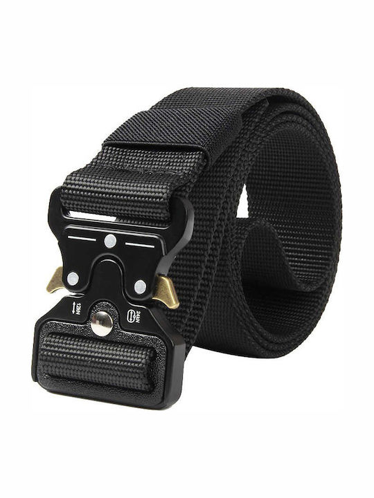 TMV-0043 Men's Black Webbing Belt