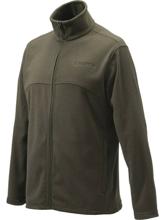 Beretta Full Zip Hunting Cardigan Fleece Chocolate