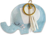 Christening Favor with Keychain Ελεφαντάκι Ciel made of Fabric