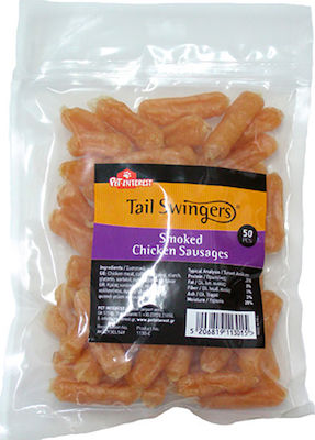 Pet Interest Tail Swingers Smoked Chicken Sausages Deliciu pentru câini cu puține cereale cu Pui 375gr 50buc 1130-C