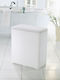 Kleine Wolke Wascheboy Wäschekorb aus Kunststoff mit Deckel 48x27x55cm Weiß
