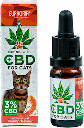 Euphoria CBD Oil 3% For Cats Βιταμίνη 10ml Euphoria CBD Oil 3% For Cats Βιταμίνη 10ml