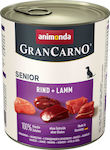 Animonda Gran Carno Canned Wet Dog Food with Lamb and Beef 1 x 800gr