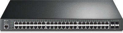 TP-LINK TL-SG3452P v3 Managed L2 PoE+ Switch με 48 Θύρες Gigabit (1Gbps) Ethernet και 4 SFP Θύρες