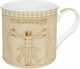Marva Vitruvian Man Becher aus Porzellan Beige 300ml