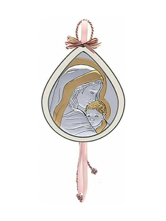 Slevori Saint Icon Kids Talisman with Virgin Mary Pink from Silver VP00308TW1HG-R