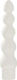 Doc Johnson White Nights Ribbed Vibe Analvibrator Weiß 18cm