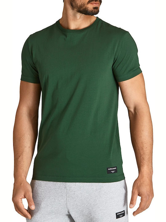 Björn Borg T-shirt Bărbătesc cu Mânecă Scurtă Verde 21111045-81411