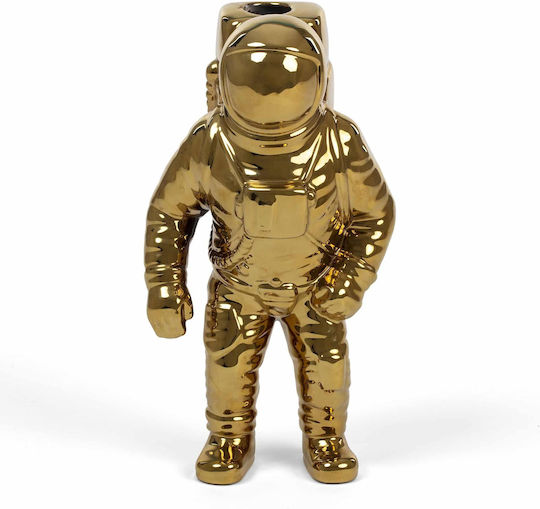 Seletti Декоративна ваза Порцелан Starman Златист 15x11x28см 1бр