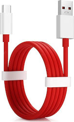 OnePlus USB 2.0 Cable USB-C male - USB-A male Red 1m (D3072)