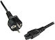 StarTech Schuko - IEC C5 Kabel 1m Schwarz (PXTNB3SEU1M)