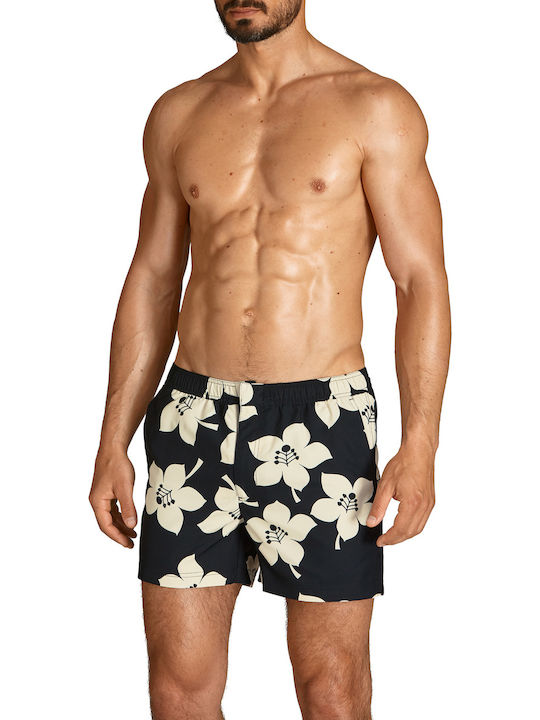 Staffan Men's Swimwear Shorts Black Floral