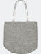 Gosmart Home Sea Bag Straw 44x41 cm Grey/Silver Glitter