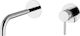 Ottone Meloda Proteus Built-in Mixer & Spout Set for for Bathroom Sink 1 Exit Silver