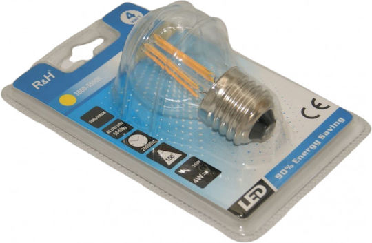 LED-Lampe 4W für Fassung E27 Warmes Weiß 300lm