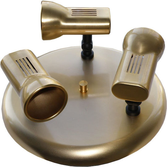 Elvhx Dreifach Spot in Gold Farbe