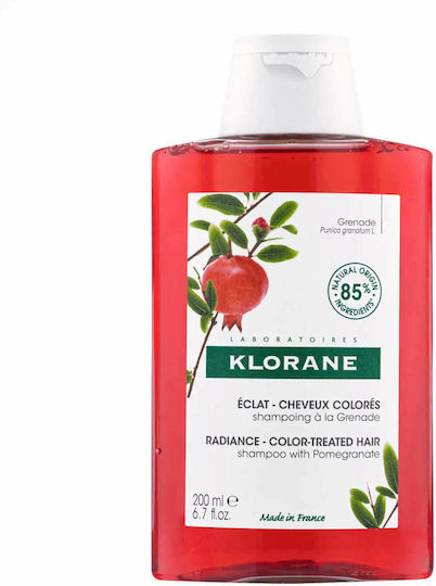 Klorane Radiance Colour Treated Hair Sampon De Par Păstrarea Culorii Pentru Păr Vopsit 200ml